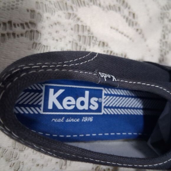 Keds Size 6 Ortholite Lace-Up Fashion Casual Sneakers Navy Canvas Women WF34200M - Picture 5 of 14